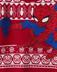 Boys ©Marvel Spider-Man Long-Sleeve Sweater - Red