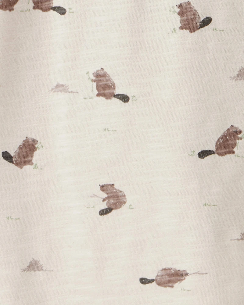 Toddler Boy 2-Pack Organic Cotton Tees in Beaver Creek Print