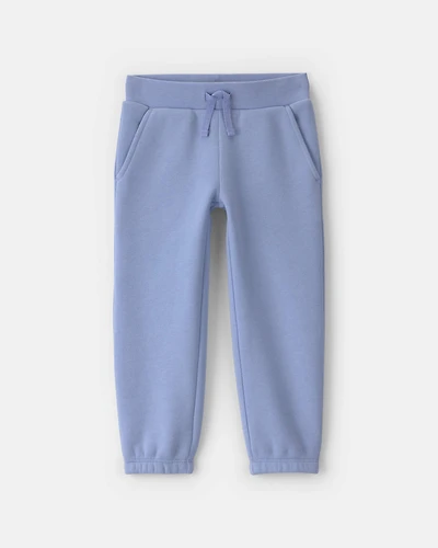Toddler Girl Fleece Joggers - Blue