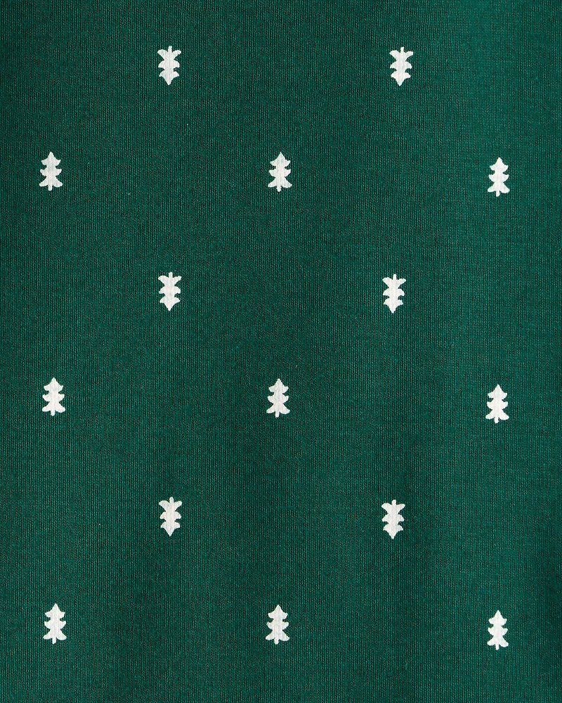 Baby Boy 4-Pack Christmas Print Long-Sleeve Multipack Bodysuits - White/Green