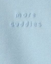 Baby 'More Cuddles' French Terry Pullover Sweatshirt - Blue