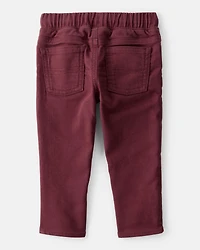 Baby Boy  Pull-On Slim Fit Pants - Red