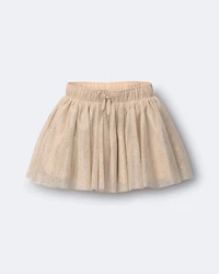 Toddler Girl Avenue Twirl™ Sparkly Mini Skirt - Cream