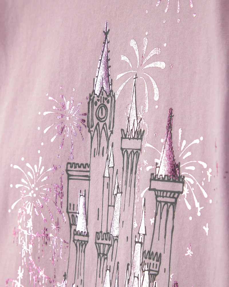 Girls Toddler Girl Disney© Castle Graphic Tee - Pink