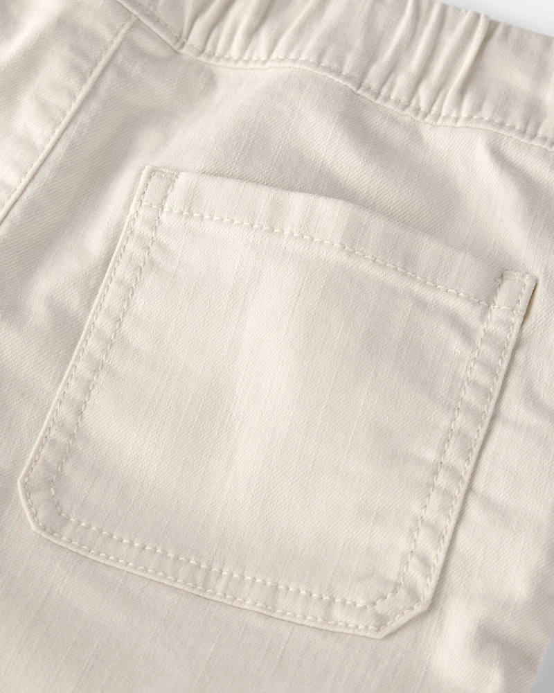 Boys Organic Cotton Twill Shorts