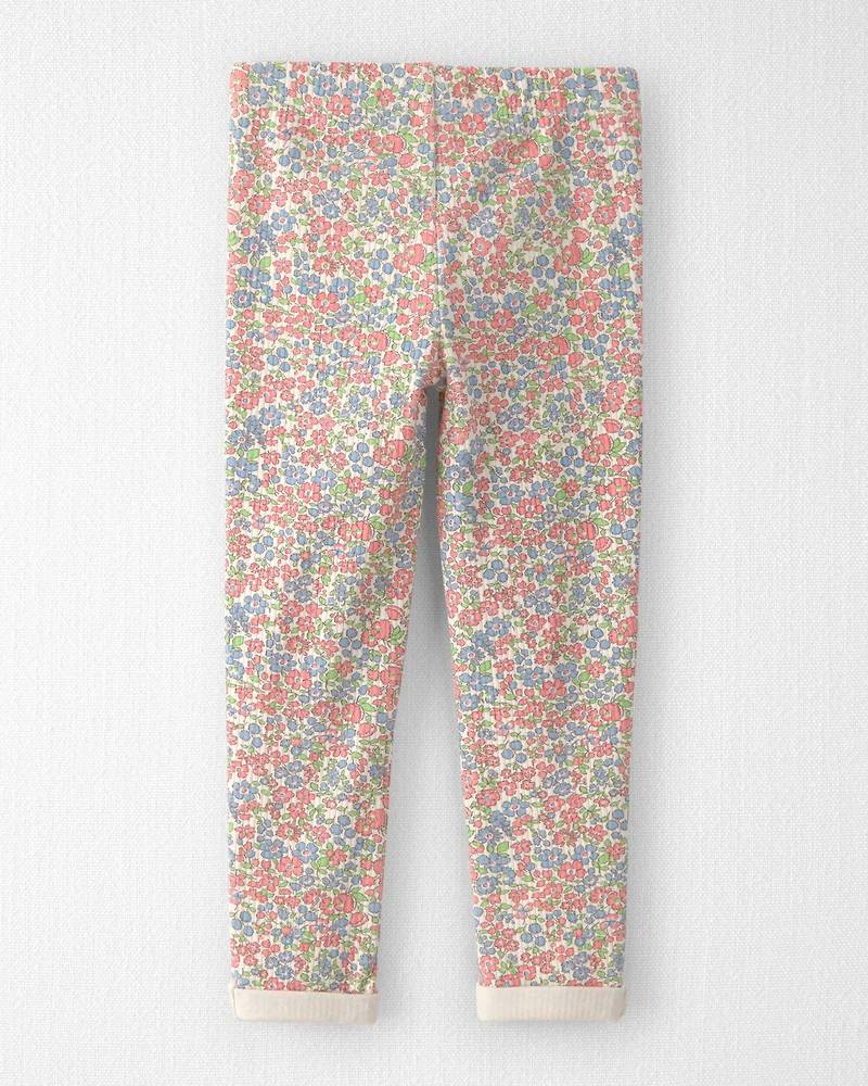 Toddler Girl 2-Pack Organic Cotton Rib Leggings