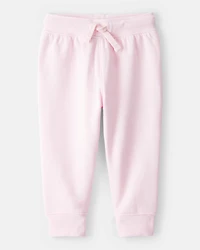 Baby Girl Drawstring Joggers - Pink