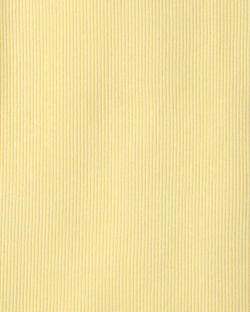 Girls Rib Top - Yellow