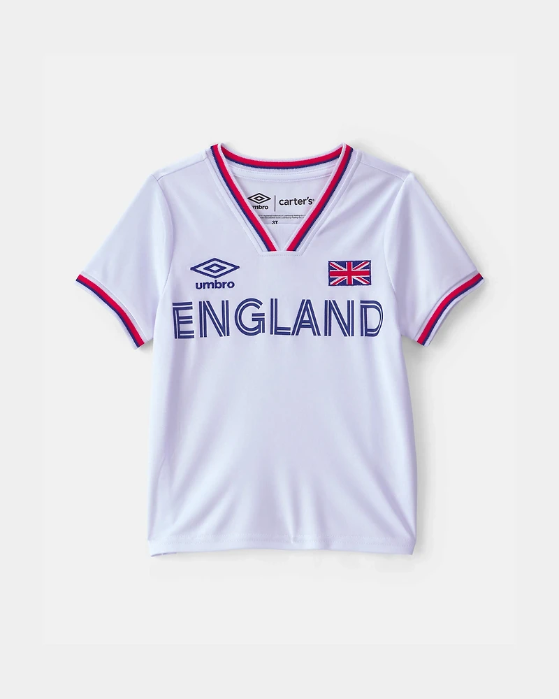 Toddler 2-Piece Umbro England Soccer Jersey & Short Set - Red/Blue/White