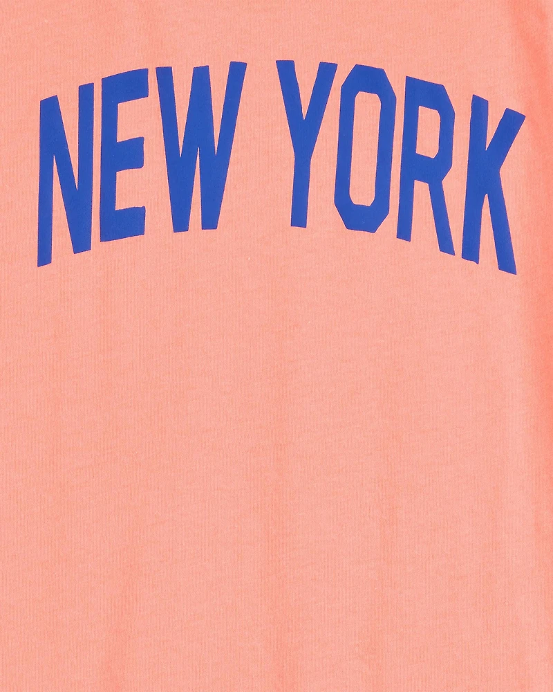 Kid New York Short-Sleeve Graphic Tee - Orange