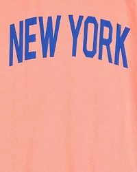 Kid New York Short-Sleeve Graphic Tee - Orange