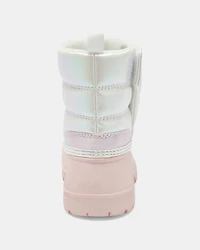 Toddler Girl Snow Boots - Pink/White