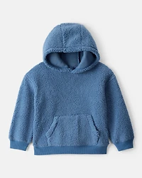 Toddler Boy 2-Piece Sherpa Hoodie & Joggers Set - Blue