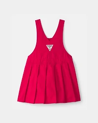 Toddler Girl Pleated Skirtall - Red