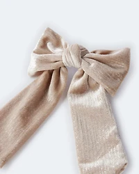 Toddler Girl Sparkle Hair Bow - Gold