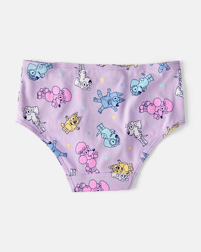 Toddler Girl 7-Pack Bluey Brief Stretch Cotton Underwear