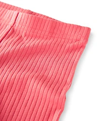 Toddler 2-Pack Organic Cotton Ribbed Pedal Shorts