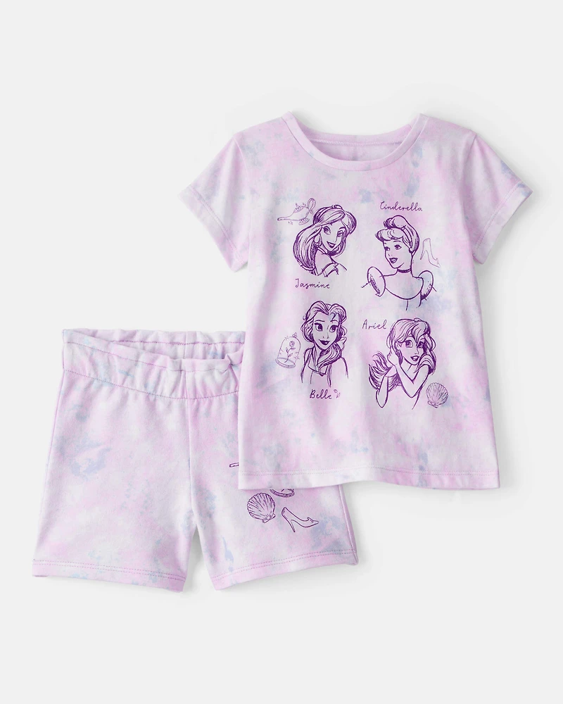 Toddler Girl 2-Piece Disney Princess Outfit Set - Pink