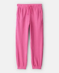 Girls 2-Piece Thermal Hooded Top & Joggers Set - Pink