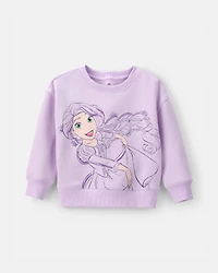 Toddler Girl 2-Piece Disney© Rapunzel Fleece Pullover Sweatshirt & Skort Set - Purple