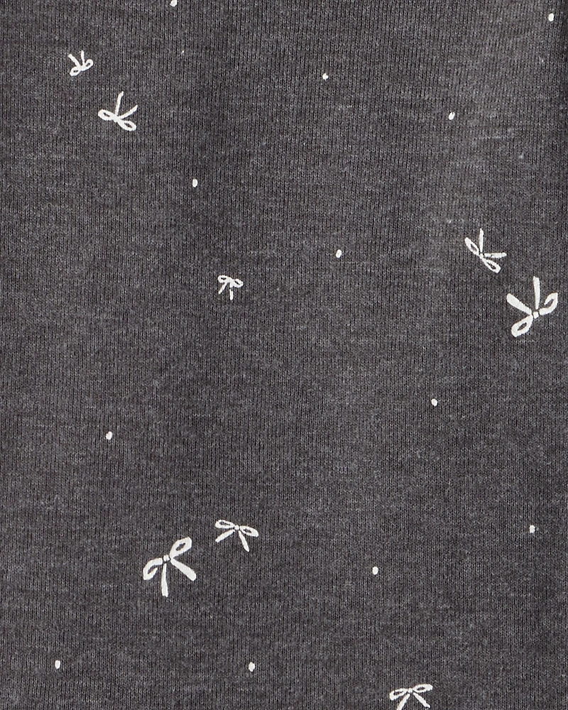 Baby Girl 4-Pack Sheep Print Long-Sleeve Multipack Bodysuits - Black/White