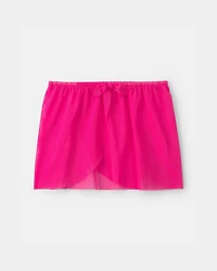Girls 2-Piece Swimsuit and Cover Up Skirt Set - Pink