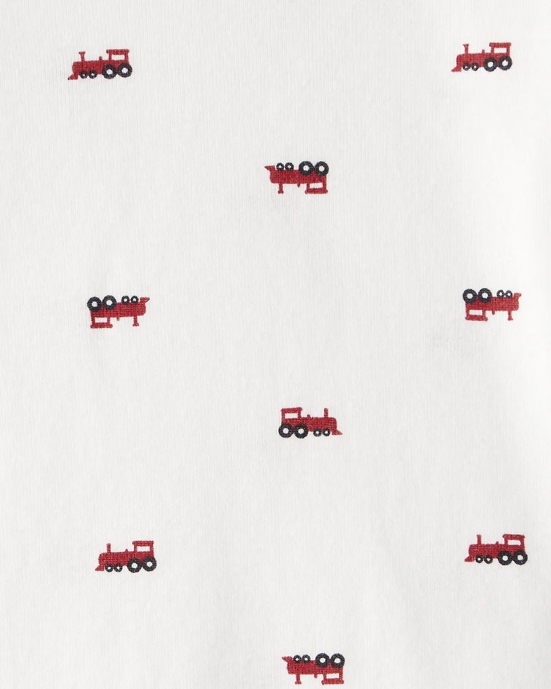 Baby Boy 3-Piece Quilted Cardigan Outfit Set - Red