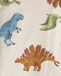 Baby Boy 4-Pack Dinosaur Print Cotton Long-Sleeve Multipack Bodysuits