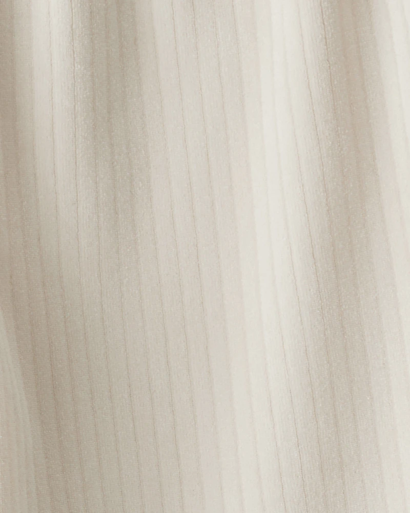 Baby Girl Ribbed Flare Pants - Tan