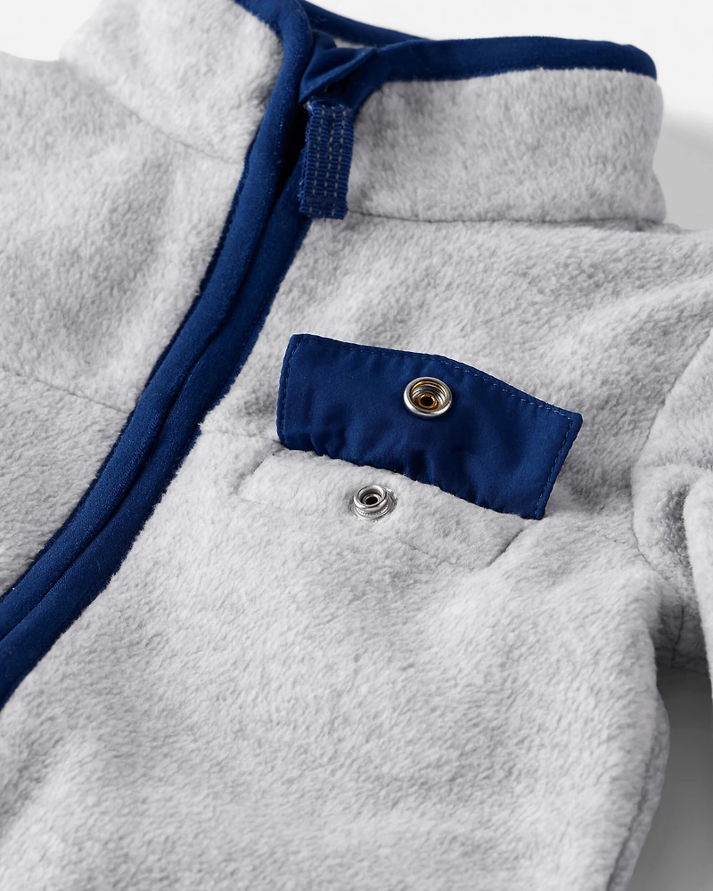 Baby Recycled Microfleece Jumpsuit