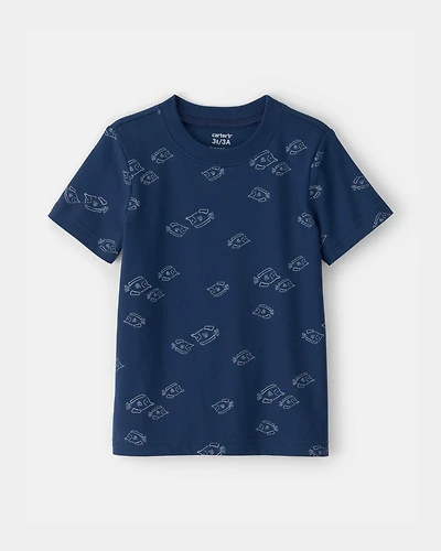 Toddler Boy Fish T-Shirt - Blue