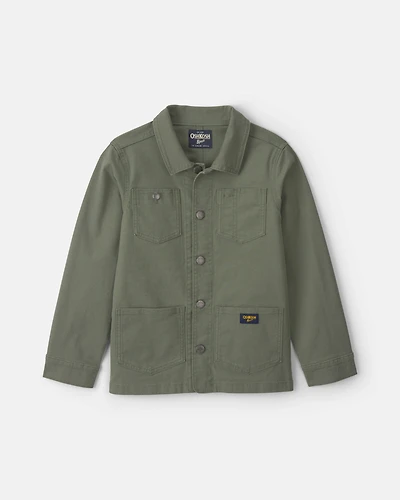 Boys Utility Jacket - Olive Green