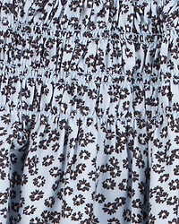 Kid Floral Maxi Skirt - Blue