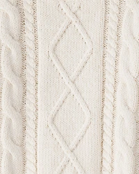 Baby Organic Cotton Cable Knit Sweater