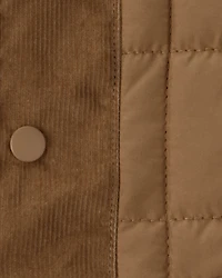 Toddler Boy Sleeveless Puffer Vest - Brown