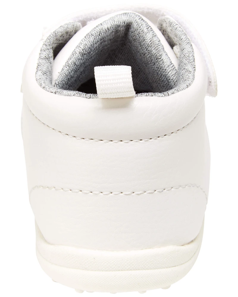 Boys Every Step® First Walker High-Top Sneakers - White