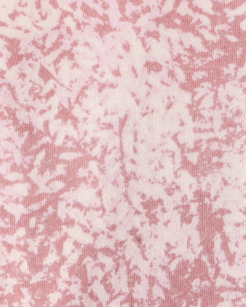 Girls DayDream Fleece Floral Print Hooded Zip-Up Jacket - Pink