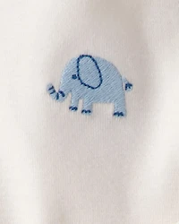 Baby Boy 5-Pack Animals Multipack Bodysuits - Ivory/Tan