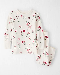 Baby Organic Cotton Pajamas in Rosethorn Hollow Print