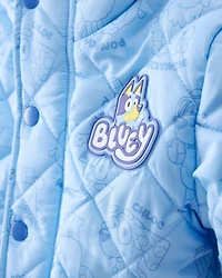 Toddler Bluey™ Hooded Heavyweight Winter Jacket - Blue