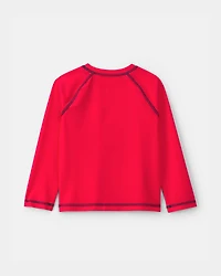 Toddler Boy 2-Piece ©Marvel Spider-ManRashguard & Swim Trunk Set - Red/Black