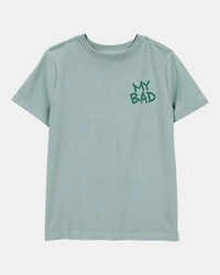 Kid My Bad Short-Sleeve Graphic Tee - Green