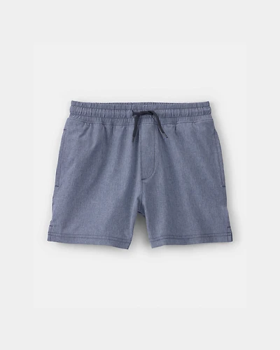 Boys Pull-On Active Shorts - Blue