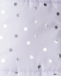 Baby Girl 1-Piece Hooded Pram Snowsuit - Lavender