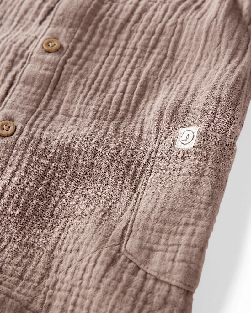 Baby Organic Cotton Gauze Romper