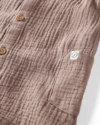 Baby Organic Cotton Gauze Romper