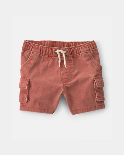 Baby Boy Cargo Pocket Shorts - Brown