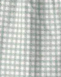 Baby 2-Piece Gingham Top & Short Set - Green
