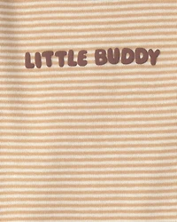 Baby Boy 3-Piece Dog Long-Sleeve Bodysuit & Pant Set - Brown/Cream