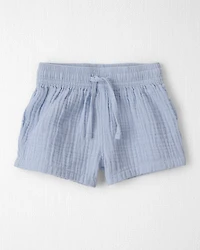 Baby Boy 2-Piece Organic Cotton Gauze Top & Short Set